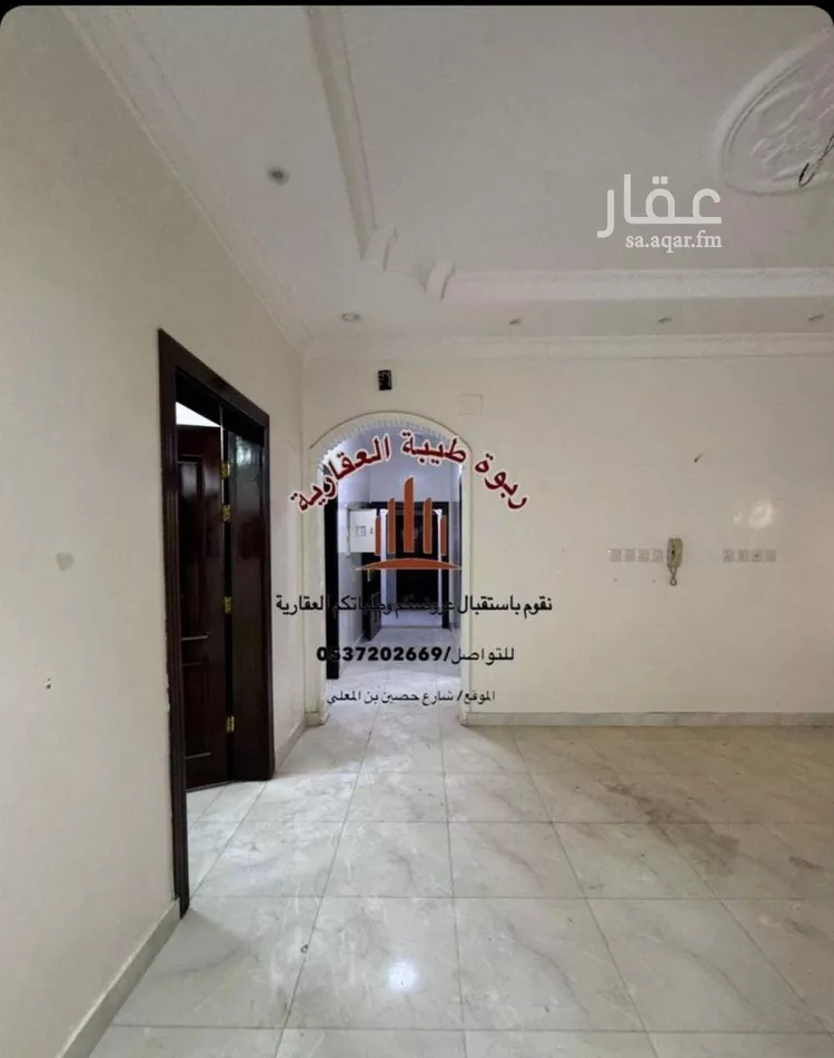 شقة للإيجار في شارع عبدالرحمن ابن ابي حاتم الرازي, حي الرانوناء, مدينة المدينة المنورة, منطقة المدينة المنورة 6