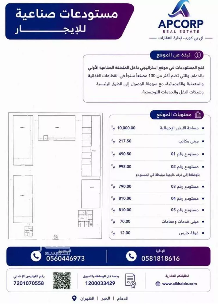 Factory for rent in Dammam Industrial Area No 1 صورة 2