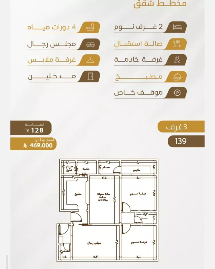 شقة للبيع في شارع عبدالله سليمان الفرعي, حي الورود, مدينة جدة, منطقة مكة المكرمة 13