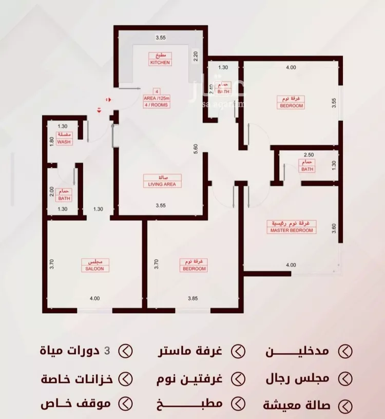 شقة للبيع في شارع الواحة , حي الواحة, مدينة جدة, منطقة مكة المكرمة صورة 2