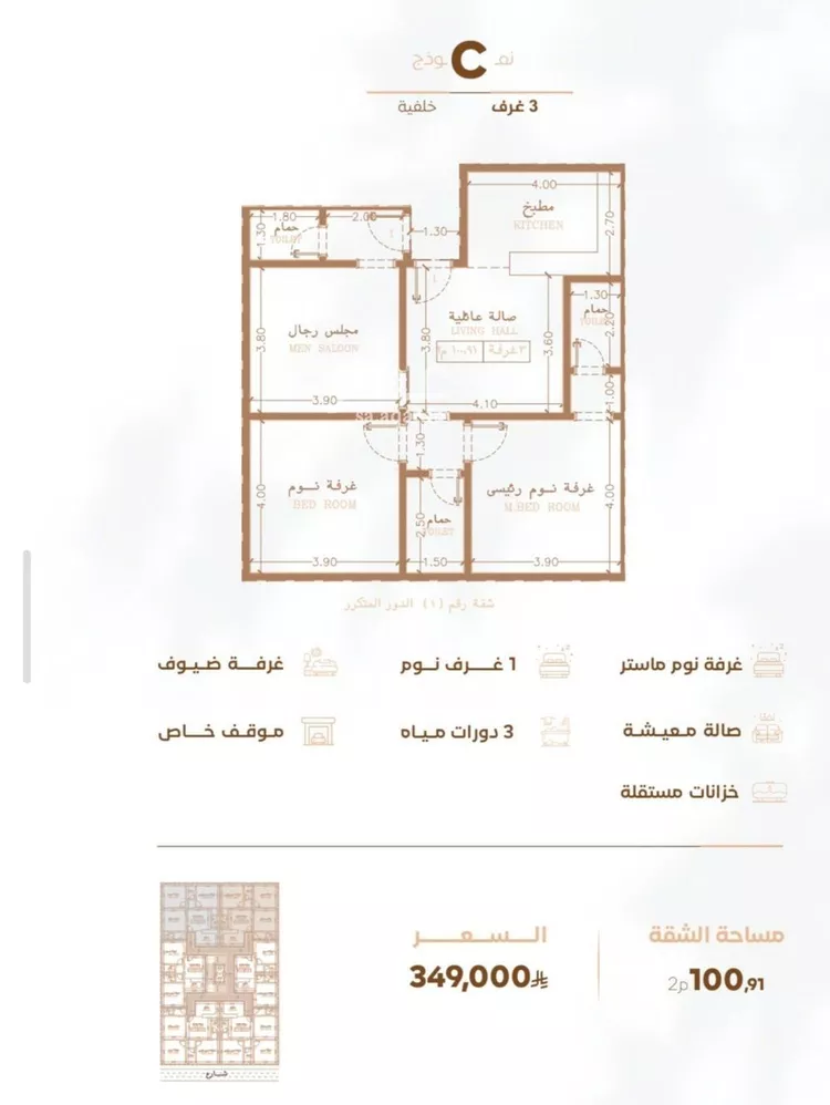 شقة للبيع في شارع أبي القاسم الأنصاري, حي الربوة, مدينة جدة, منطقة مكة المكرمة صورة 3