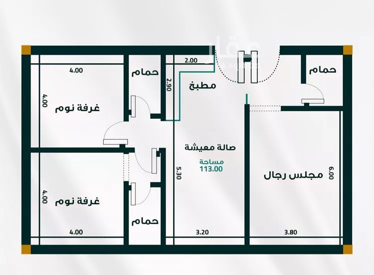 شقة للبيع في شارع برهان الدين الداراني, حي الفيحاء, مدينة جدة, منطقة مكة المكرمة 9