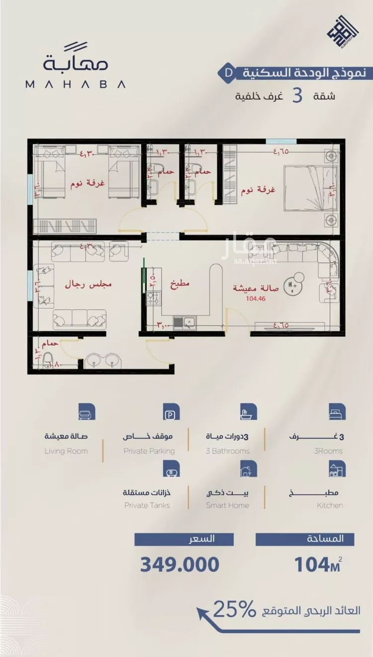 شقة للبيع في شارع برهان الدين الداراني, حي الياقوت, مدينة جدة, منطقة مكة المكرمة صورة 2