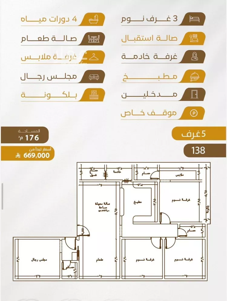 شقة للبيع في حي الورود, مدينة جدة, منطقة مكة المكرمة صورة 3