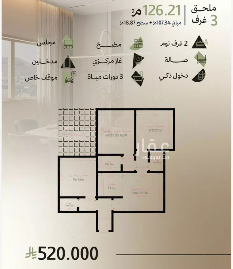 شقة للبيع في حي أبحر الجنوبية, مدينة جدة, منطقة مكة المكرمة صورة 2