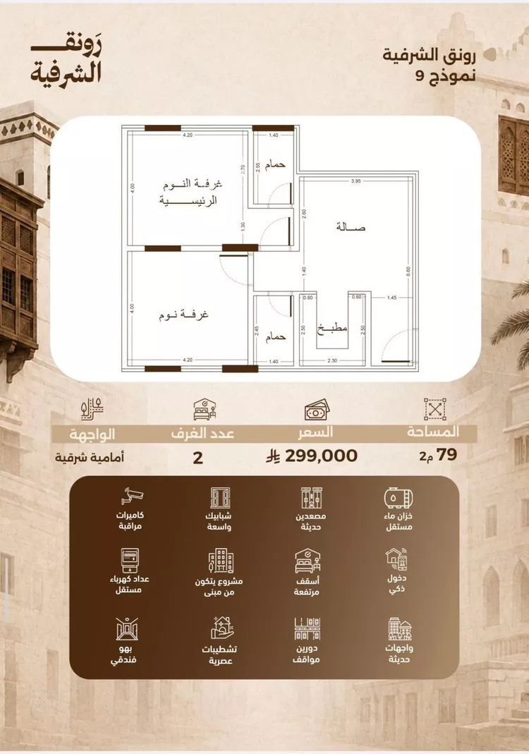 شقة للبيع في شارع الزبيدي, حي الشرفية, مدينة جدة, منطقة مكة المكرمة صورة 2