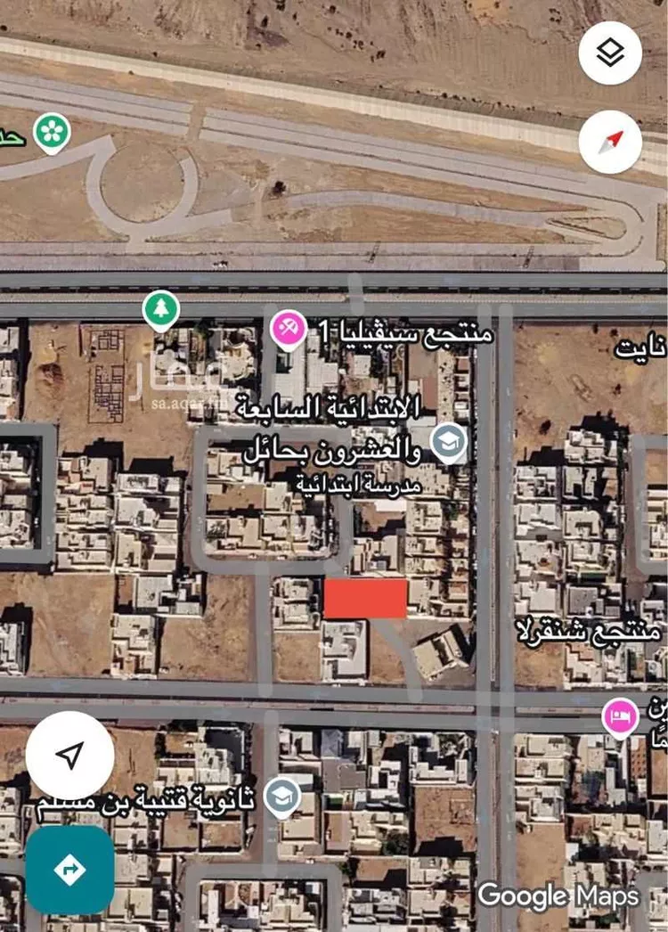 أرض للبيع في شارع 2045459, حي الرصف, مدينة حائل, منطقة حائل صورة 2