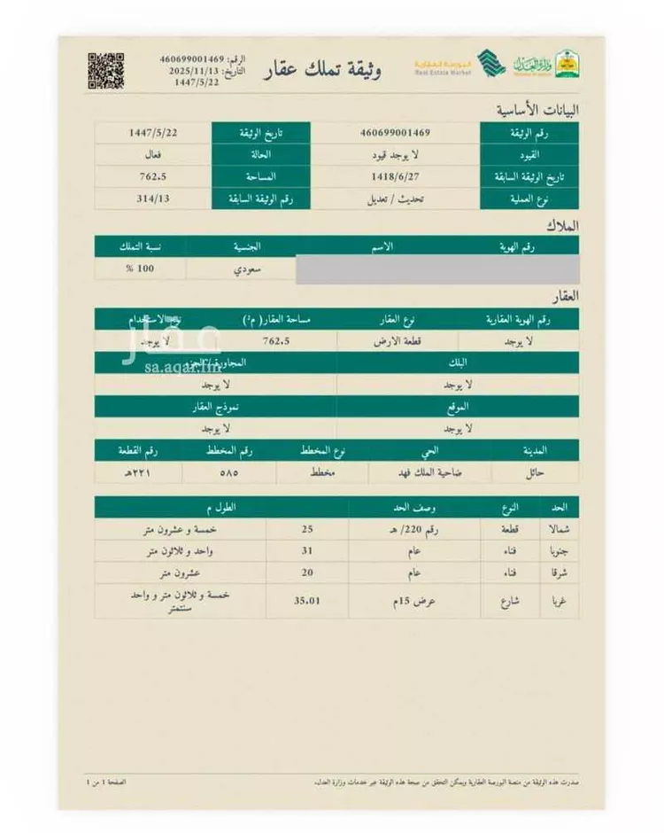 Land for Sale in Hail Al Suwaflah