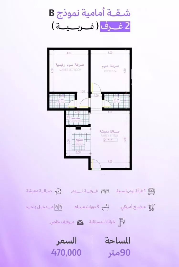 شقة للبيع في شارع رافع الاشجعي, حي أبحر الجنوبية, مدينة جدة, منطقة مكة المكرمة صورة 2