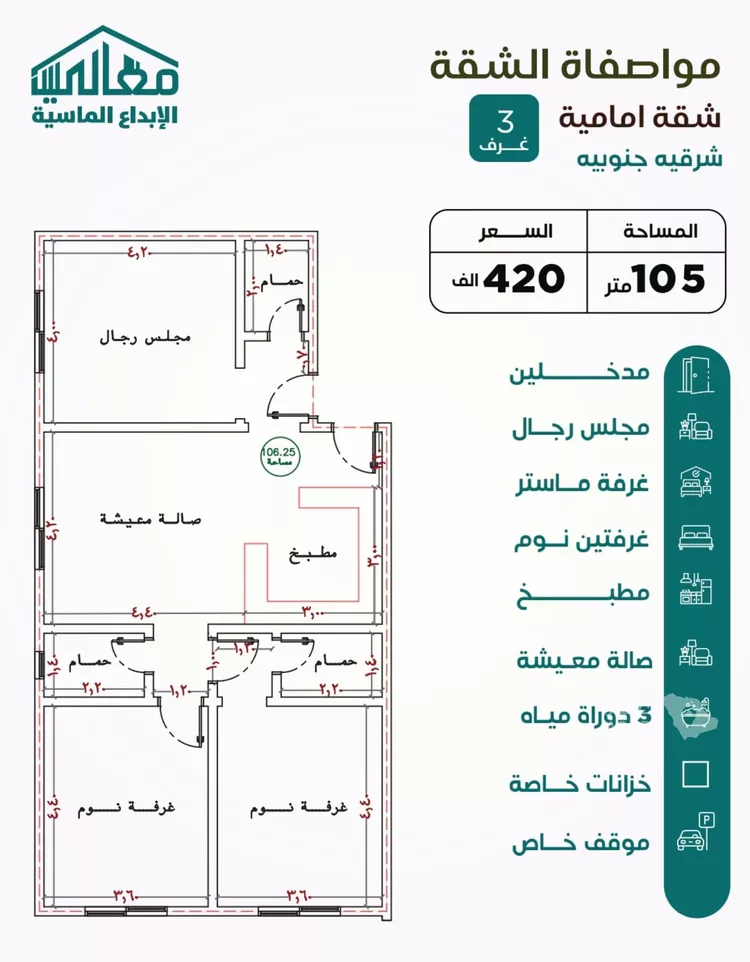 شقة للبيع في شارع يزيد بن ابي منصور, حي النزهة, مدينة جدة, منطقة مكة المكرمة 5