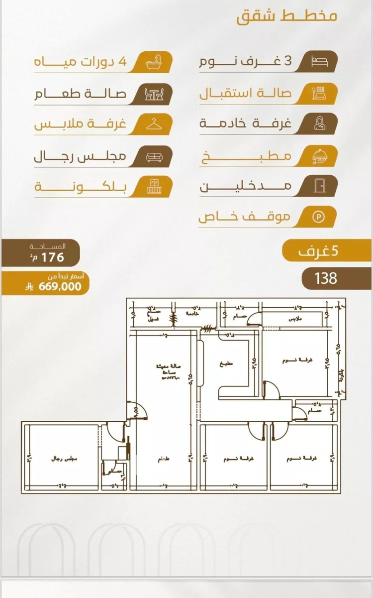 شقة للبيع في شارع سهل بن حنيف, حي الورود, مدينة جدة, منطقة مكة المكرمة صورة 3