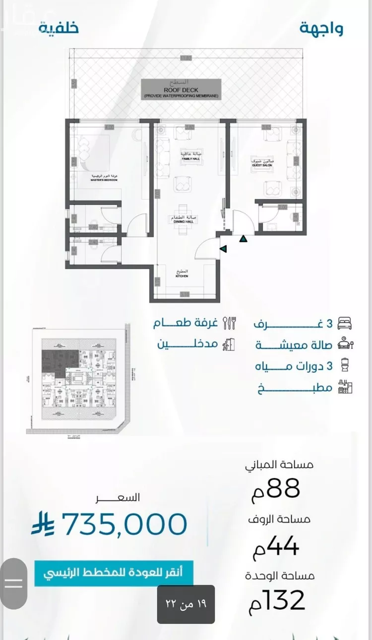 شقة للبيع في شارع الملك الصالح ايوب ابن الكامل, حي الرويس, مدينة جدة, منطقة مكة المكرمة صورة 4