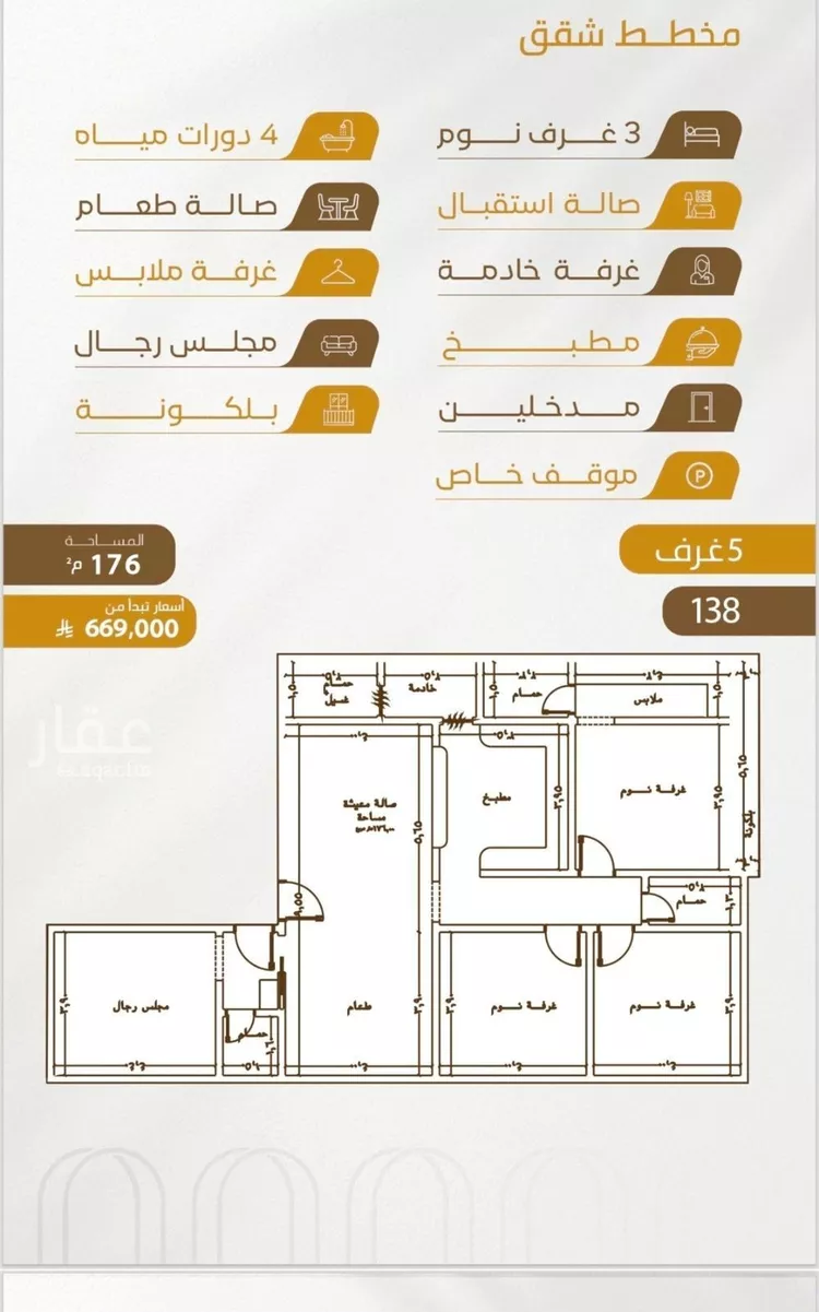 شقة للبيع في شارع سهل بن حنيف, حي الورود, مدينة جدة, منطقة مكة المكرمة صورة 3