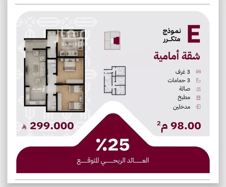 شقة للبيع في شارع عثمان ابن عوف, حي الريان, مدينة جدة, منطقة مكة المكرمة صورة 2