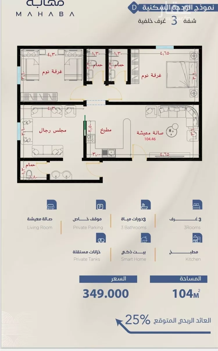 شقة للبيع في شارع برهان الدين الداراني, حي الياقوت, مدينة جدة, منطقة مكة المكرمة صورة 3