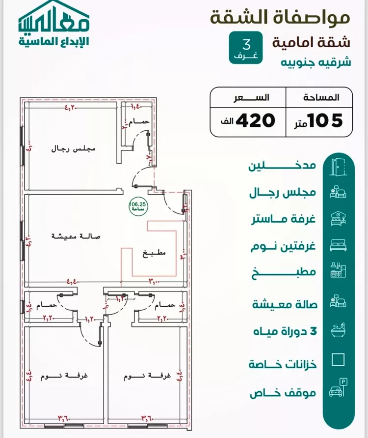 شقة للبيع في شارع يزيد بن ابي منصور, حي النزهة, مدينة جدة, منطقة مكة المكرمة