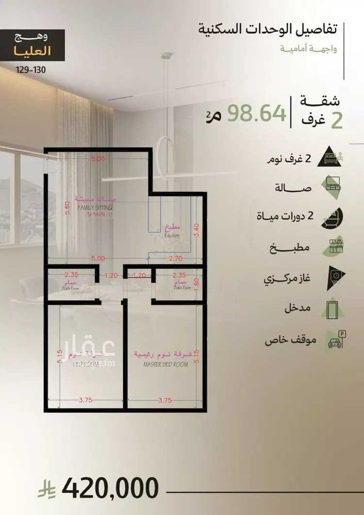 شقة للبيع في شارع شقرون المغراوي, حي أبحر الجنوبية, مدينة جدة, منطقة مكة المكرمة 6
