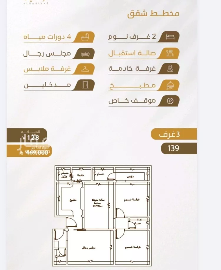 شقة للبيع في شارع عبدالله سليمان الفرعي, حي الورود, مدينة جدة, منطقة مكة المكرمة صورة 4
