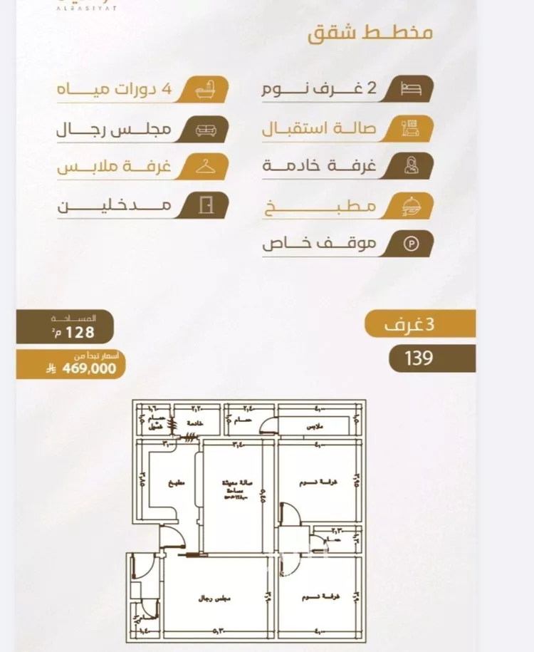شقة للبيع في شارع عبدالله سليمان الفرعي, حي الورود, مدينة جدة, منطقة مكة المكرمة صورة 4