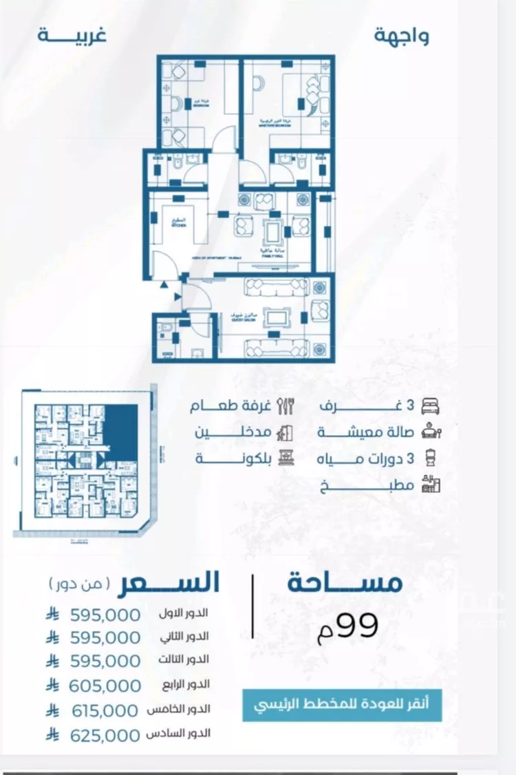 شقة للبيع في شارع الجزيره, حي الرويس, مدينة جدة, منطقة مكة المكرمة صورة 5
