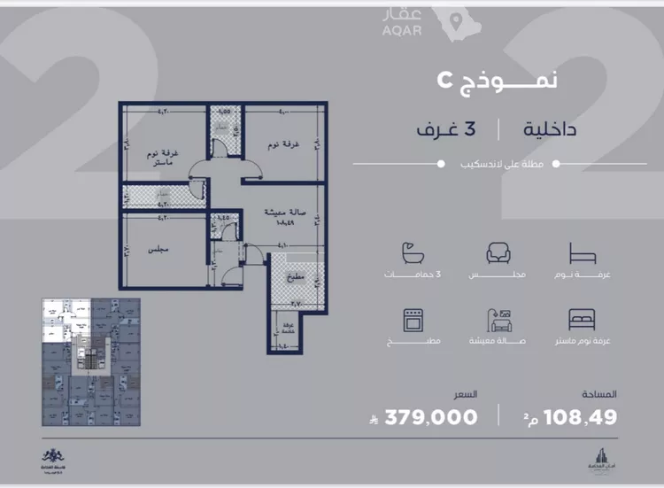 شقة للبيع في شارع أبي رافع الصائغ, حي الياقوت, مدينة جدة, منطقة مكة المكرمة 2