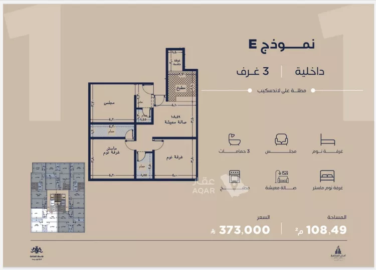 شقة للبيع في شارع أبي رافع الصائغ, حي الياقوت, مدينة جدة, منطقة مكة المكرمة 2