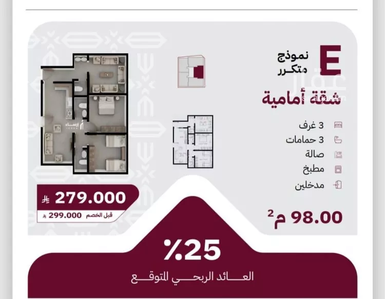 شقة للبيع في شارع عثمان ابن عوف, حي الريان, مدينة جدة, منطقة مكة المكرمة
