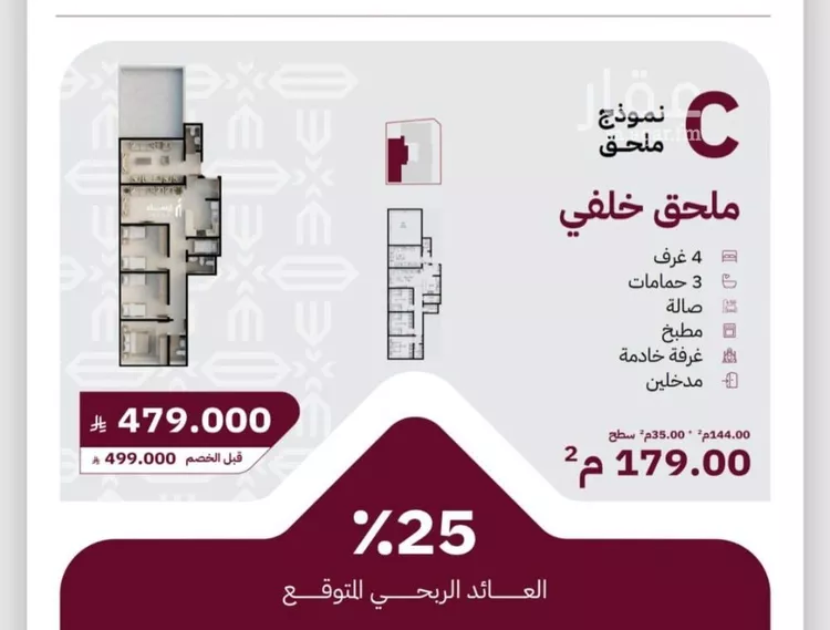 شقة للبيع في شارع عثمان ابن عوف, حي الريان, مدينة جدة, منطقة مكة المكرمة صورة 2