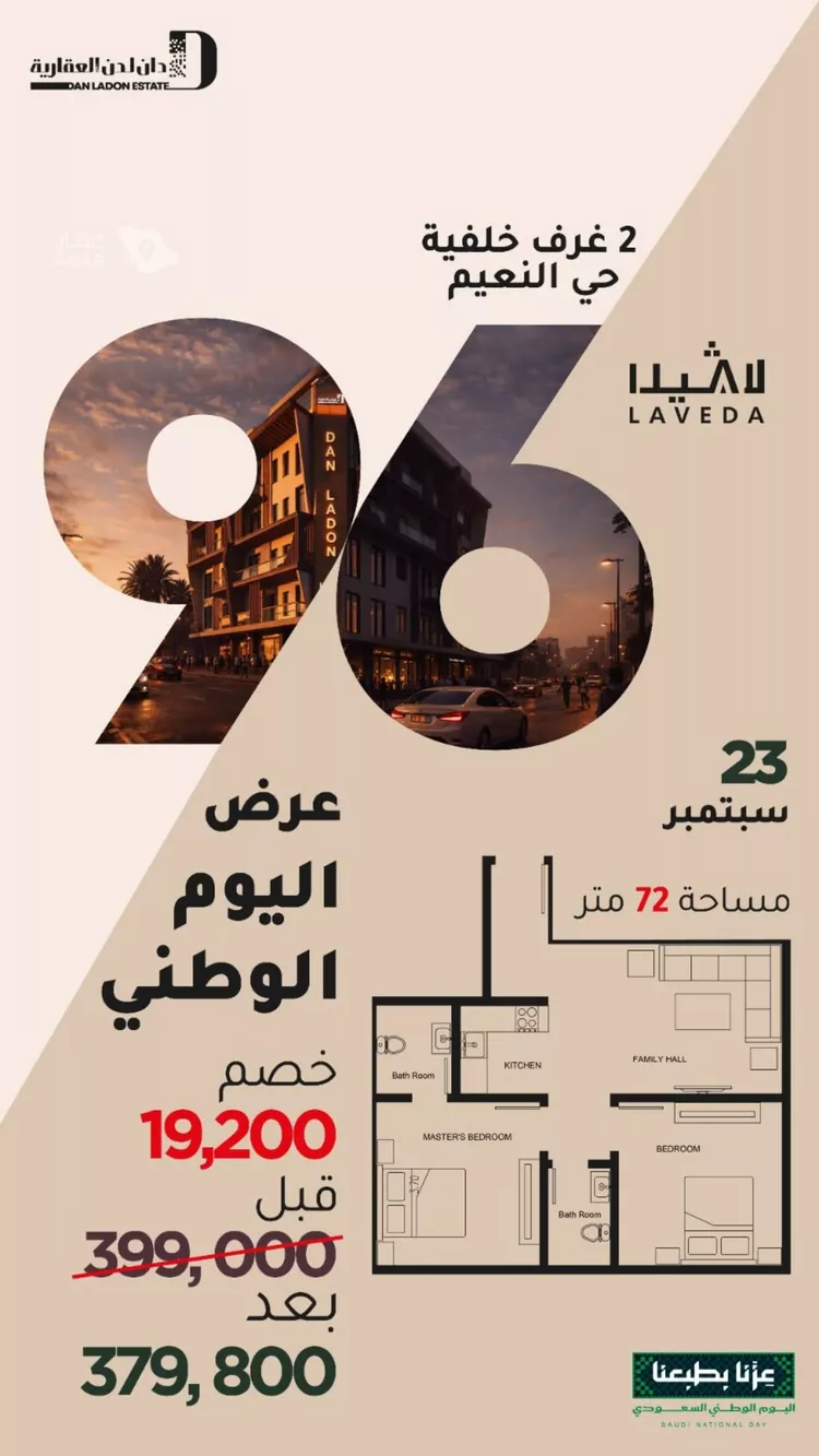 شقة للبيع في شارع ابو سفيان مدلوك, حي النعيم, مدينة جدة, منطقة مكة المكرمة