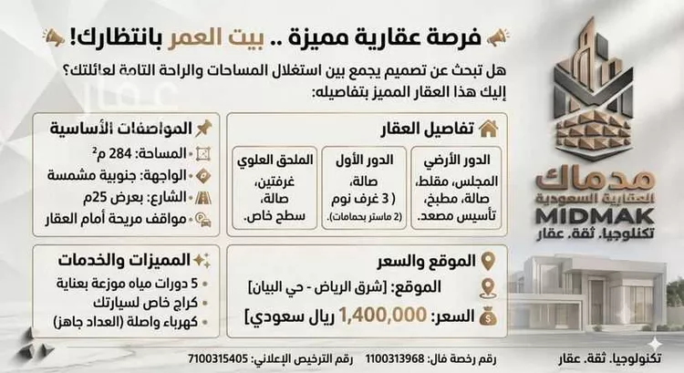 Villa for Sale in Riyadh Ash Sharq