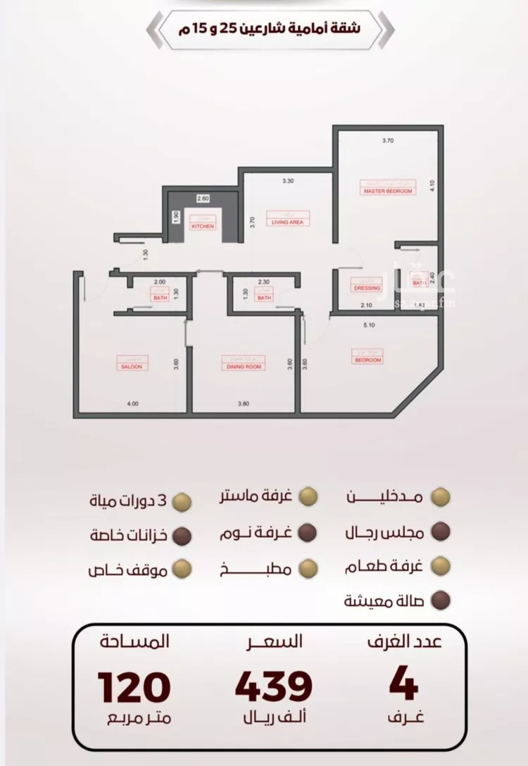 شقة للبيع في شارع الربيع ابن مالك, حي الواحة, مدينة جدة, منطقة مكة المكرمة صورة 3