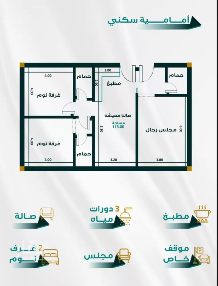 شقة للبيع في شارع ابو ذر الغفاري, حي الفيحاء, مدينة جدة, منطقة مكة المكرمة صورة 3