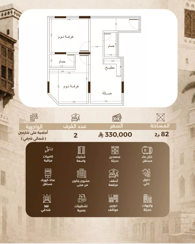 شقة للبيع في شارع حمزه بن عبدالمطلب, حي الشرفية, مدينة جدة, منطقة مكة المكرمة صورة 5