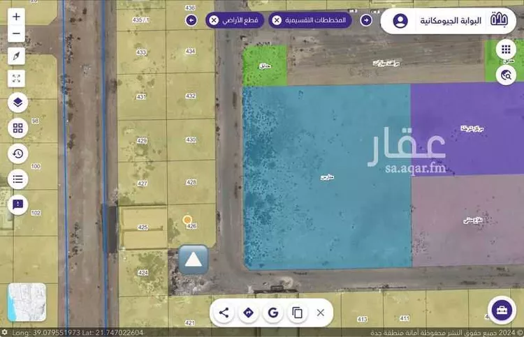 أرض للبيع في شارع جبل صقلية, حي الأمواج, مدينة جدة, منطقة مكة المكرمة صورة 3