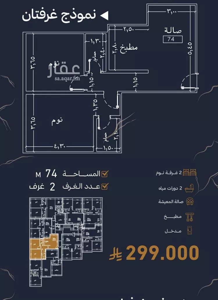 شقة للبيع في شارع رافع الاشجعي, حي أبحر الجنوبية, مدينة جدة, منطقة مكة المكرمة صورة 3