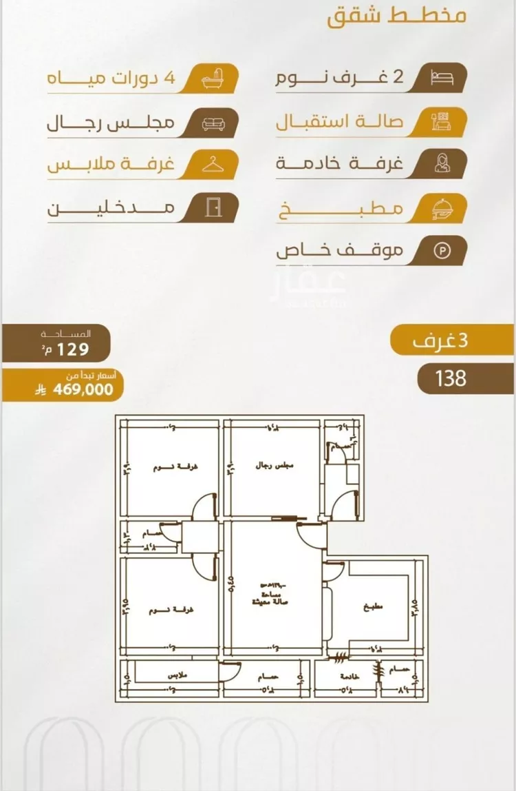 شقة للبيع في شارع سهل بن حنيف, حي الورود, مدينة جدة, منطقة مكة المكرمة صورة 2