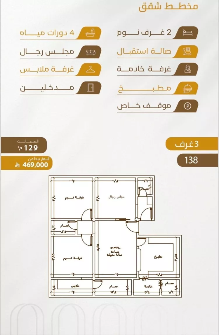 شقة للبيع في شارع سهل بن حنيف, حي الورود, مدينة جدة, منطقة مكة المكرمة