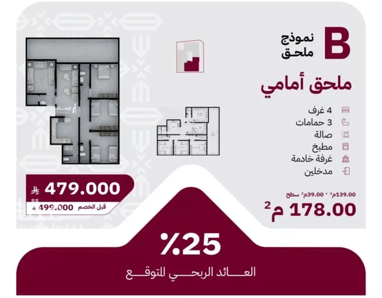 شقة للبيع في شارع عثمان ابن عوف, حي الريان, مدينة جدة, منطقة مكة المكرمة صورة 3