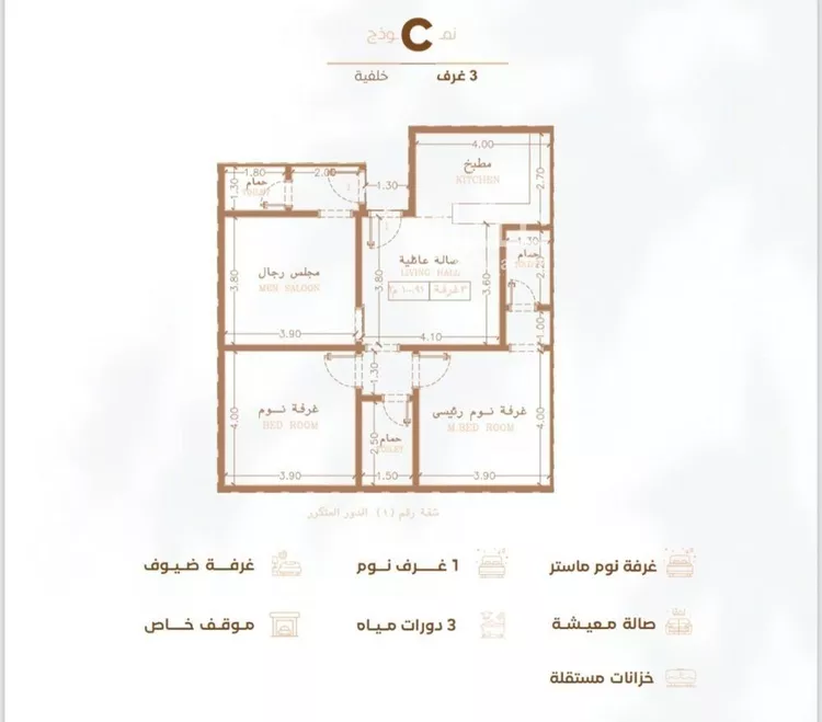 شقة للبيع في شارع أبي القاسم الأنصاري, حي الربوة, مدينة جدة, منطقة مكة المكرمة صورة 3