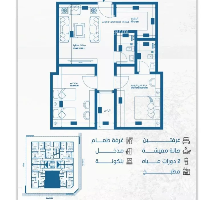 شقة للبيع في شارع حسين باسلامة, حي الحمراء, مدينة جدة, منطقة مكة المكرمة صورة 2
