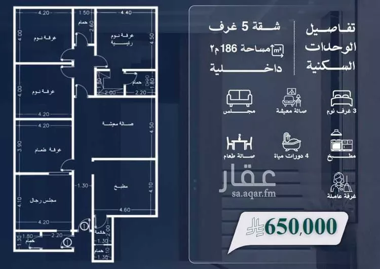 شقة للبيع في شارع الثناء, حي مشرفة, مدينة جدة, منطقة مكة المكرمة 6