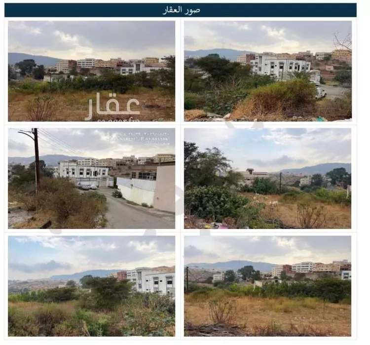 أرض للبيع في شارع دفافة الراعي ، حي رغدان ، الباحة ، منطقة الباحة