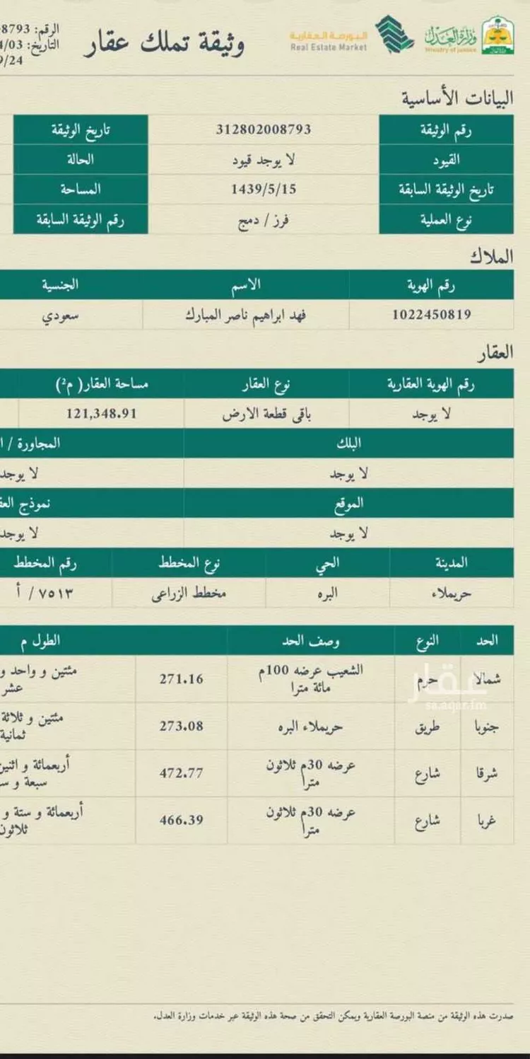Farm for Sale in Thadiq Ad Deerah Al Kadimah