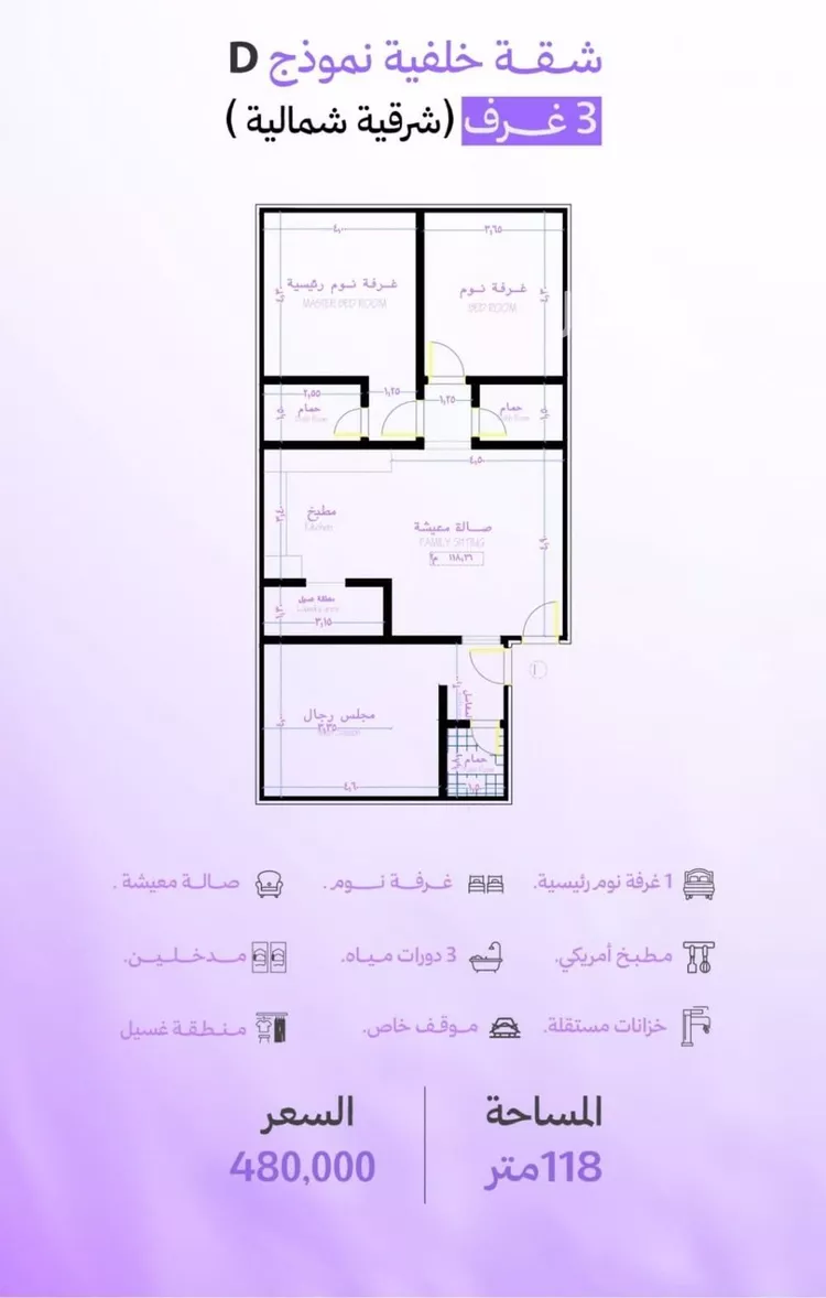 شقة للبيع في شارع أبو شهاب, حي أبحر الجنوبية, مدينة جدة, منطقة مكة المكرمة صورة 4
