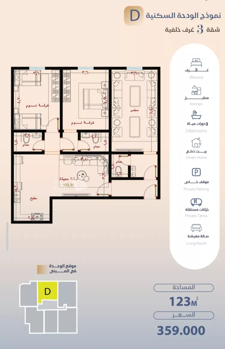 Apartment for Sale in Jeddah Al Yaqout