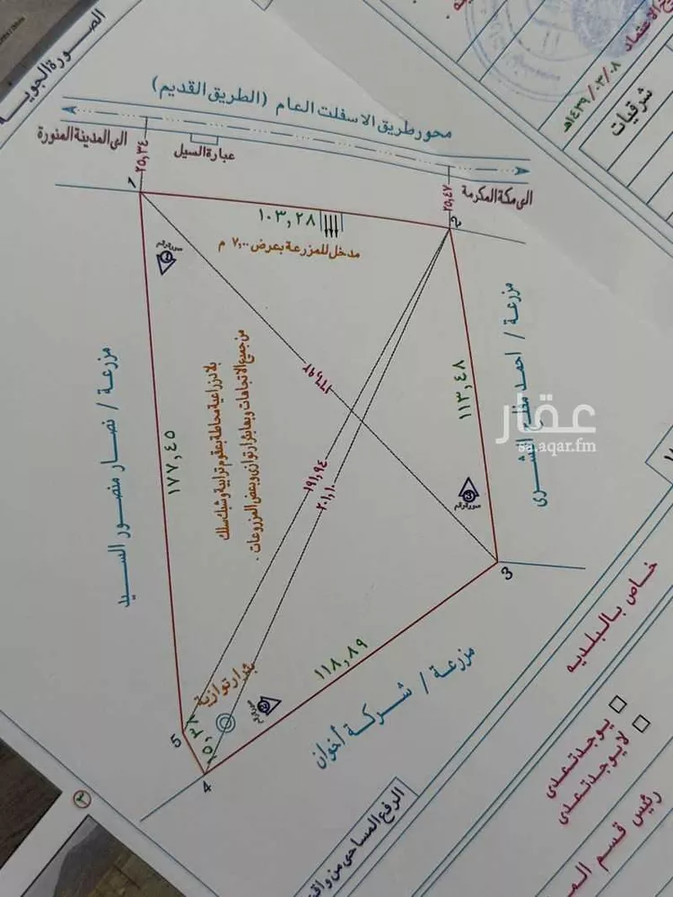 أرض للإيجار في عسفان ، الجموم صورة 2