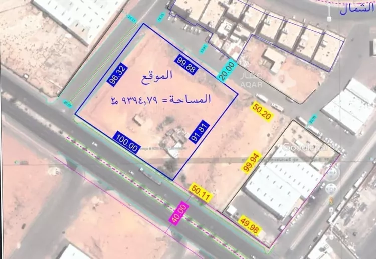 أرض للبيع في شارع عمر بن عبدالعزيز ، حي الشروق ، بريدة ، بريدة
