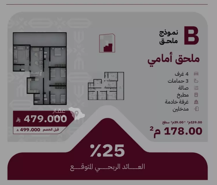 شقة للبيع في شارع عثمان ابن عوف, حي الريان, مدينة جدة, منطقة مكة المكرمة صورة 2