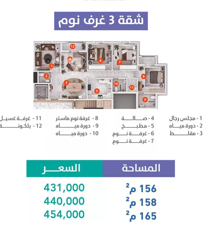 شقة للبيع في شارع الخبر, حي الإسكان الشمالي, مدينة الدمام, المنطقة الشرقية صورة 2