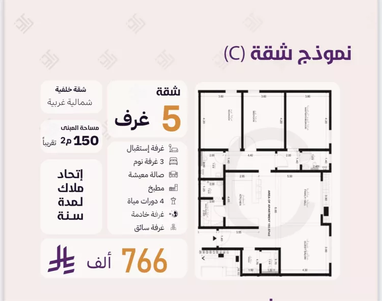 شقة للبيع في شارع ابو الغنائم البغدادي, حي النعيم, مدينة جدة, منطقة مكة المكرمة